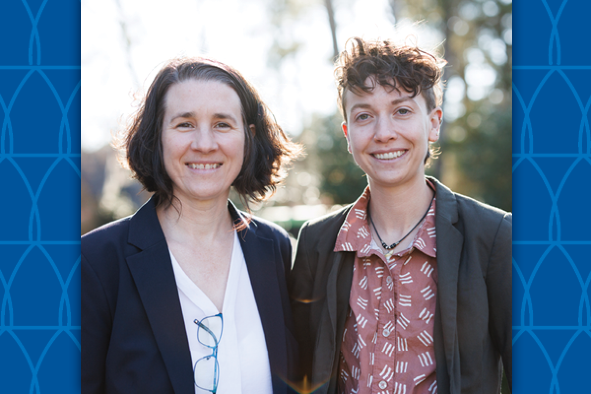 Abbie Ireland and mentor Trudy Oliver, PhD