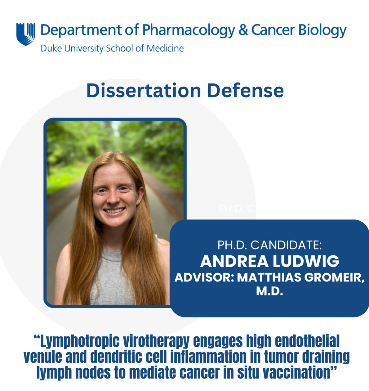 Ludwig,A - Defense Announcement