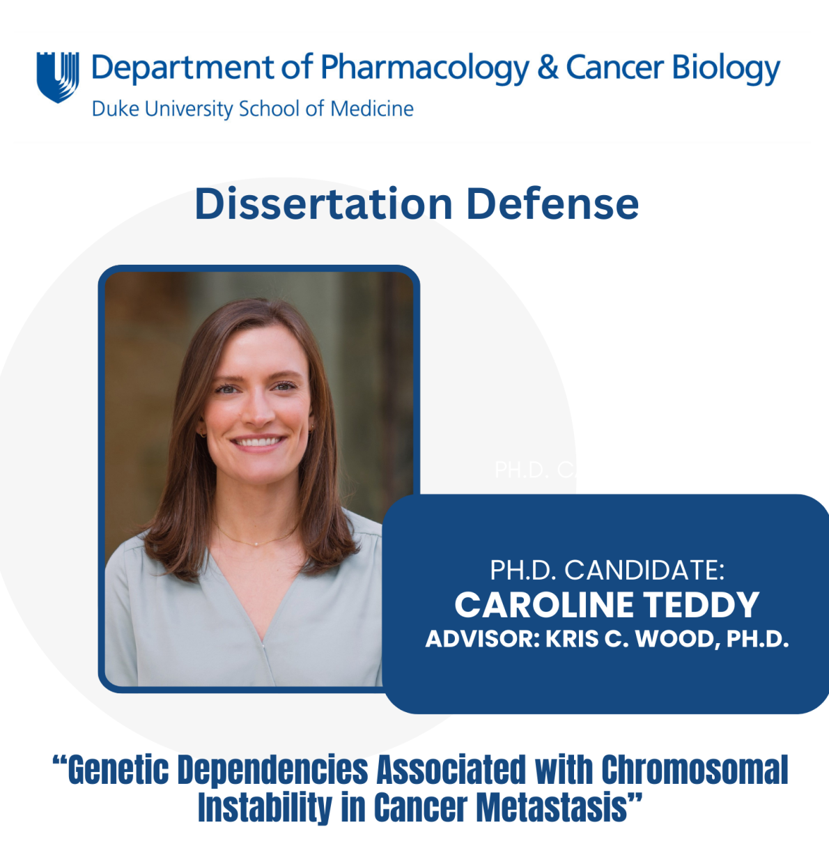 Teddy, C - Defense Annoucement