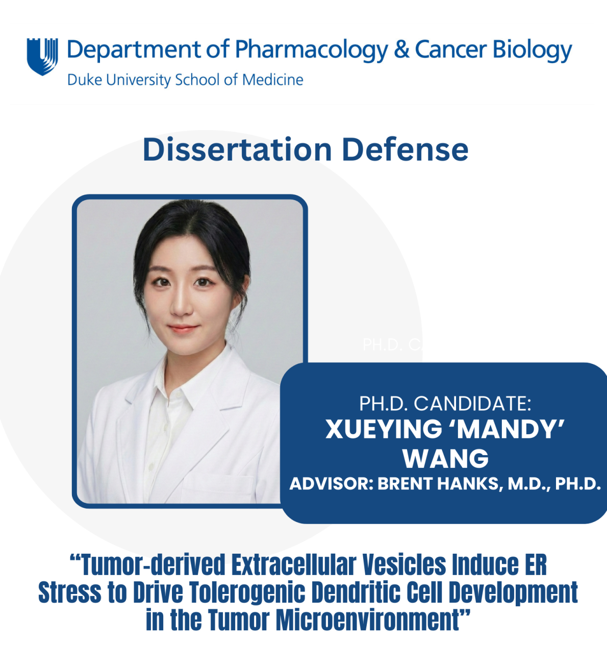 Wang, X - Defense Announcement