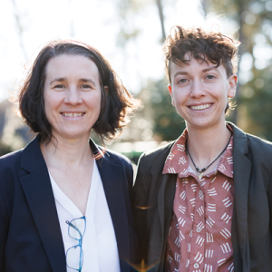 Abbie Ireland and mentor Trudy Oliver, PhD